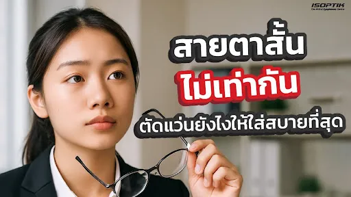 สายตาสั้น 1000 ใส่แว่นแบบไหนไม่ให้หนาเตอะ