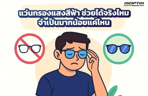 แว่นกรองแสงสีฟ้า ช่วยได้จริงไหม