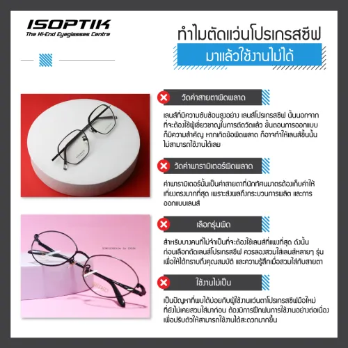 ตัดแว่น progressive ที่ไหนดี ไม่เสียเงินฟรี ใช้งานได้จริง!