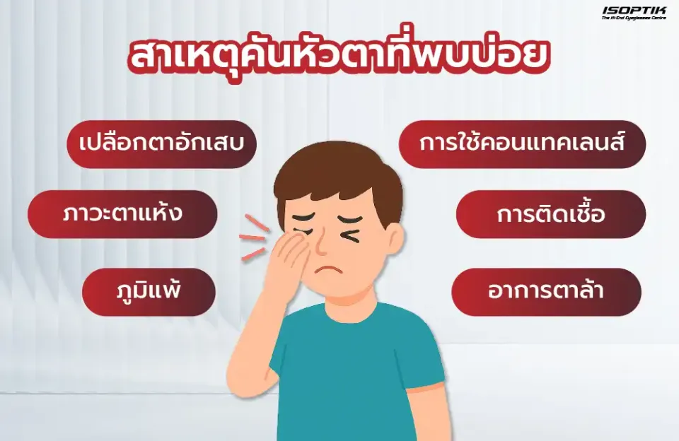 สาเหตุคันหัวตาที่พบบ่อย