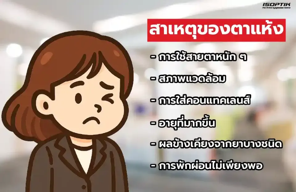 สาเหตุของตาแห้ง