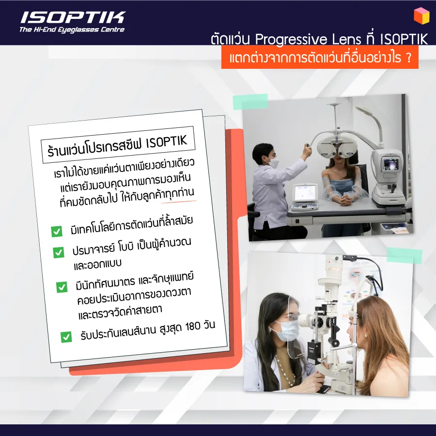 ตัดแว่น Progressive Lens ราคาสูง คุ้มค่าไหมกับการลงทุน
