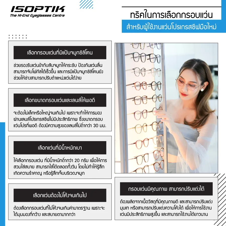คำถามมือใหม่ เลนส์โปรเกรสซีฟราคาแพงไหม หาคำตอบได้ที่ ISOPTIK