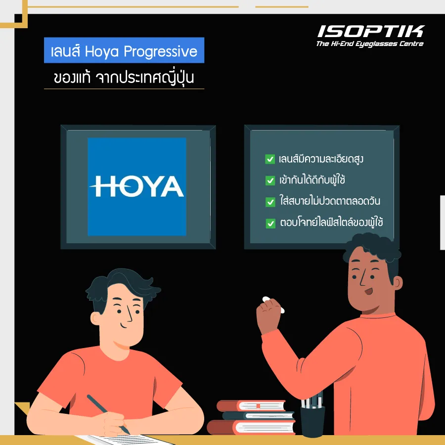 เจาะลึก เลนส์ Hoya Progressive แต่ละรุ่น