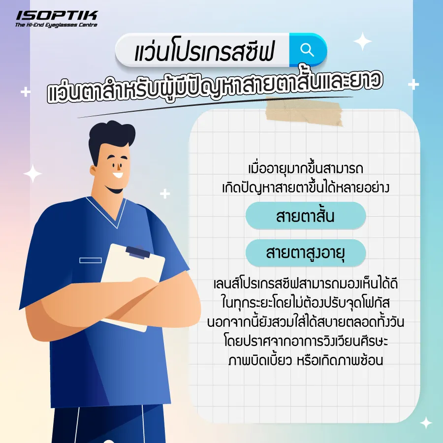 วิธีใส่แว่นโปรเกรสซีฟ อย่างไรให้ถูกต้อง ? เพื่อประสิทธิภาพใช้งานสูงสุด