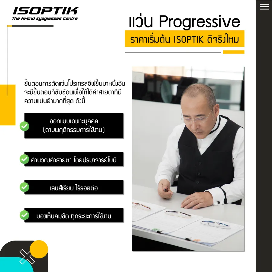 แว่น progressive ราคา