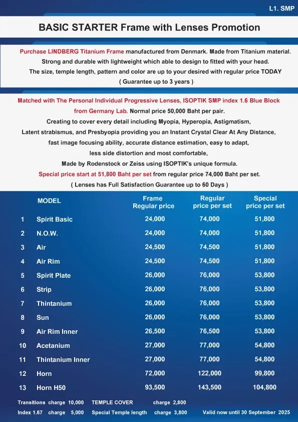 Lift up your lifestyle with eyeglasses frames and lenses from Germany technology at a great price.  👓✔️