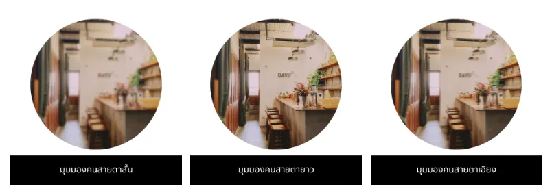 คนสายตา สั้น ยาว เอียง มองเห็นภาพแบบไหนกันบ้าง